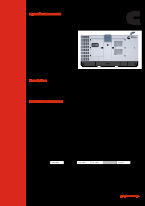 Groupes électrogènes à diesel Cummins C300D2R