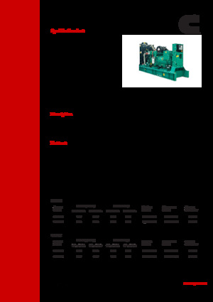 Groupes électrogènes à diesel Cummins C400D6
