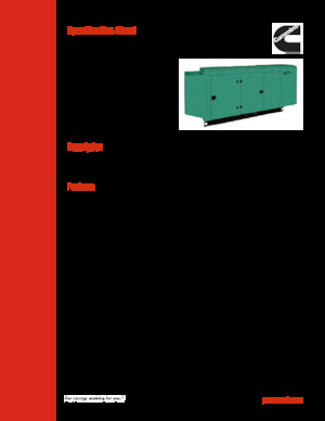 Groupes électrogènes à diesel Cummins C100D6C