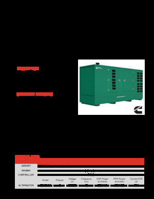 Groupes électrogènes à diesel Cummins C550D5Q