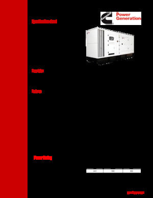 Groupes électrogènes à diesel Cummins C550D5R