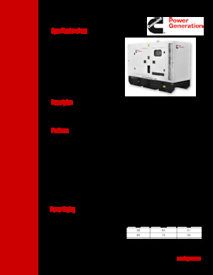 Groupes électrogènes à diesel Cummins C65D2R