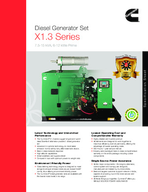 Groupes électrogènes à diesel Cummins C15D5P