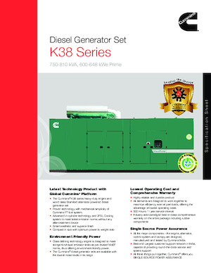 Groupes électrogènes à diesel Cummins C750D5P