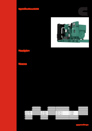 Groupes électrogènes à diesel Cummins C800 D6