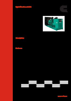 Groupes électrogènes à diesel Cummins C1000 D6