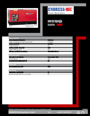 Groupes électrogènes à diesel Endress ESE 10 YW-B/A 