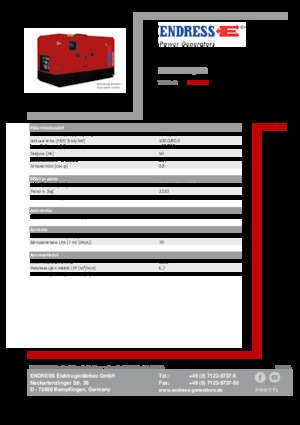 Groupes électrogènes à diesel Endress ESE 100 IW/MS 