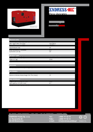 Groupes électrogènes à diesel Endress ESE 100 IW/MS