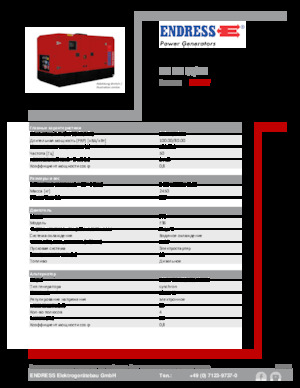Groupes électrogènes à diesel Endress ESE 100 IW/MS 