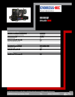 Groupes électrogènes à diesel Endress ESE 110 IW