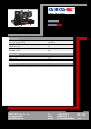 Groupes électrogènes à diesel Endress ESE 110 IW