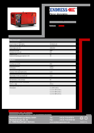 Groupes électrogènes à diesel Endress ESE 1306 DYS-GT ES ISO DI