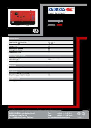 Groupes électrogènes à diesel Endress ESE 135 IW/AS