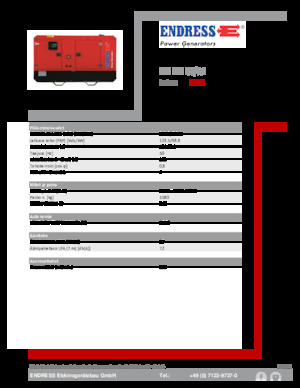 Groupes électrogènes à diesel Endress ESE 135 IW/AS