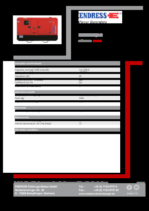 Groupes électrogènes à diesel Endress ESE 135 IW/AS