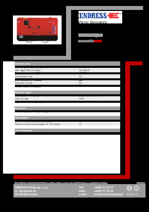 Groupes électrogènes à diesel Endress ESE 135 IW/AS
