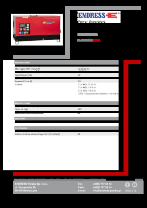 Groupes électrogènes à diesel Endress ESE 15 YW-B