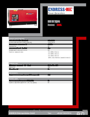 Groupes électrogènes à diesel Endress ESE 15 YW-B