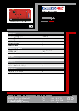 Groupes électrogènes à diesel Endress ESE 175 IW/AS