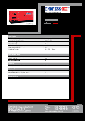 Groupes électrogènes à diesel Endress ESE 20 YW/AS 