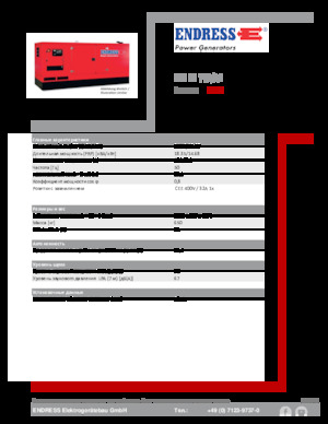 Groupes électrogènes à diesel Endress ESE 20 YW/AS 
