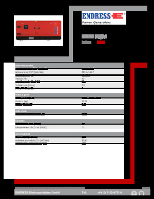Groupes électrogènes à diesel Endress ESE 200 PW/AS 