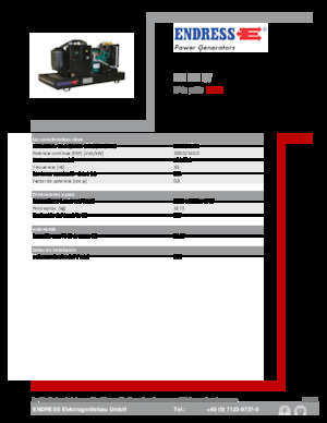 Groupes électrogènes à diesel Endress ESE 220 IW