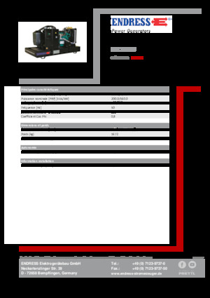 Groupes électrogènes à diesel Endress ESE 220 IW