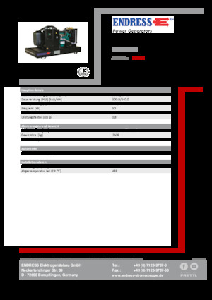 Groupes électrogènes à diesel Endress ESE 330 IW