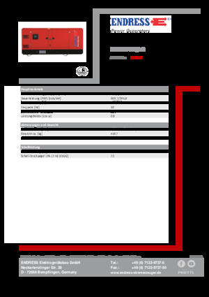 Groupes électrogènes à diesel Endress ESE 405 VW/AS 
