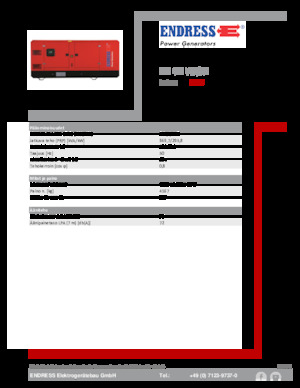 Groupes électrogènes à diesel Endress ESE 405 VW/AS 