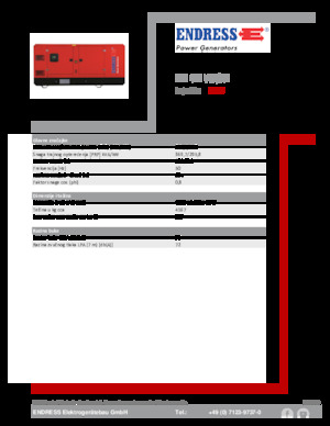 Groupes électrogènes à diesel Endress ESE 405 VW/AS 