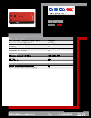 Groupes électrogènes à diesel Endress ESE 405 VW/AS 
