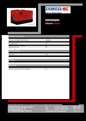 Groupes électrogènes à diesel Endress ESE 45 YW/MS