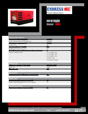 Groupes électrogènes à diesel Endress ESE 45 YW/RS