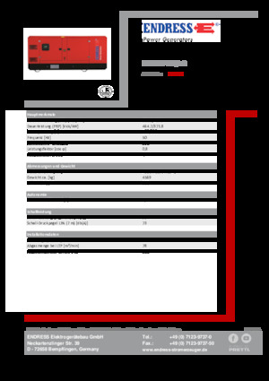 Groupes électrogènes à diesel Endress ESE 515 VW/AS 