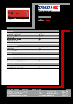 Groupes électrogènes à diesel Endress ESE 515 VW/AS 