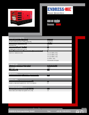 Groupes électrogènes à diesel Endress ESE 60 IW/RS