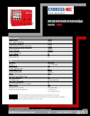 Groupes électrogènes à essence Endress ESE 608 DHG ES DI ISO Duplex Silent
