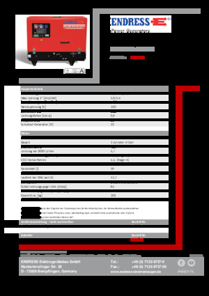 Groupes électrogènes à essence Endress ESE 608 YS-GT ES DI