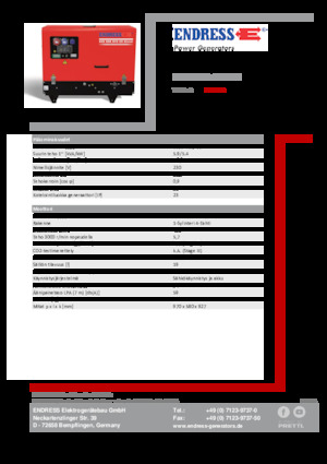 Groupes électrogènes à essence Endress ESE 608 YS-GT ES DI
