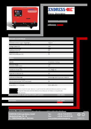Groupes électrogènes à essence Endress ESE 608 YS-GT ES DI