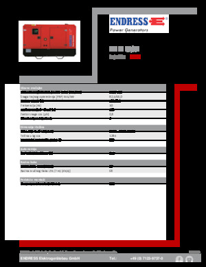 Groupes électrogènes à diesel Endress ESE 90 IW/AS