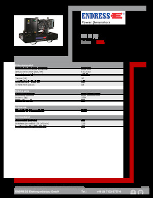 Groupes électrogènes à diesel Endress ESE 90 PW 