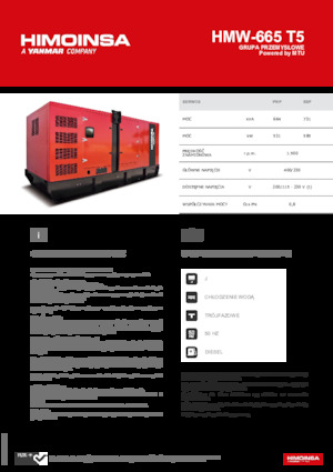 Groupes électrogènes à diesel HIMOINSA HMW-665 T5