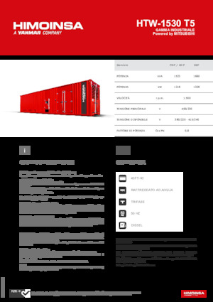 Groupes électrogènes à diesel HIMOINSA HTW-1530 T5