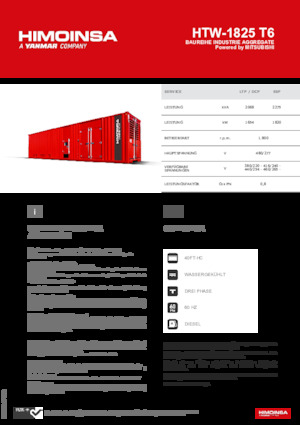 Groupes électrogènes à diesel HIMOINSA HTW-1825 T6