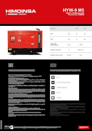 Groupes électrogènes à diesel HIMOINSA HYW-9 M5