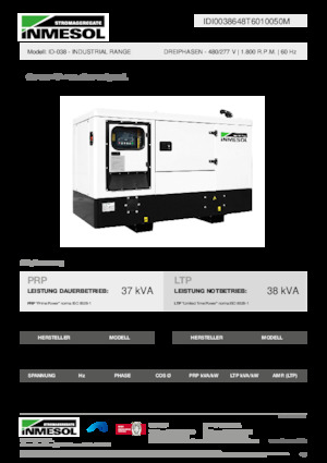 Groupes électrogènes à diesel INMESOL ID-038